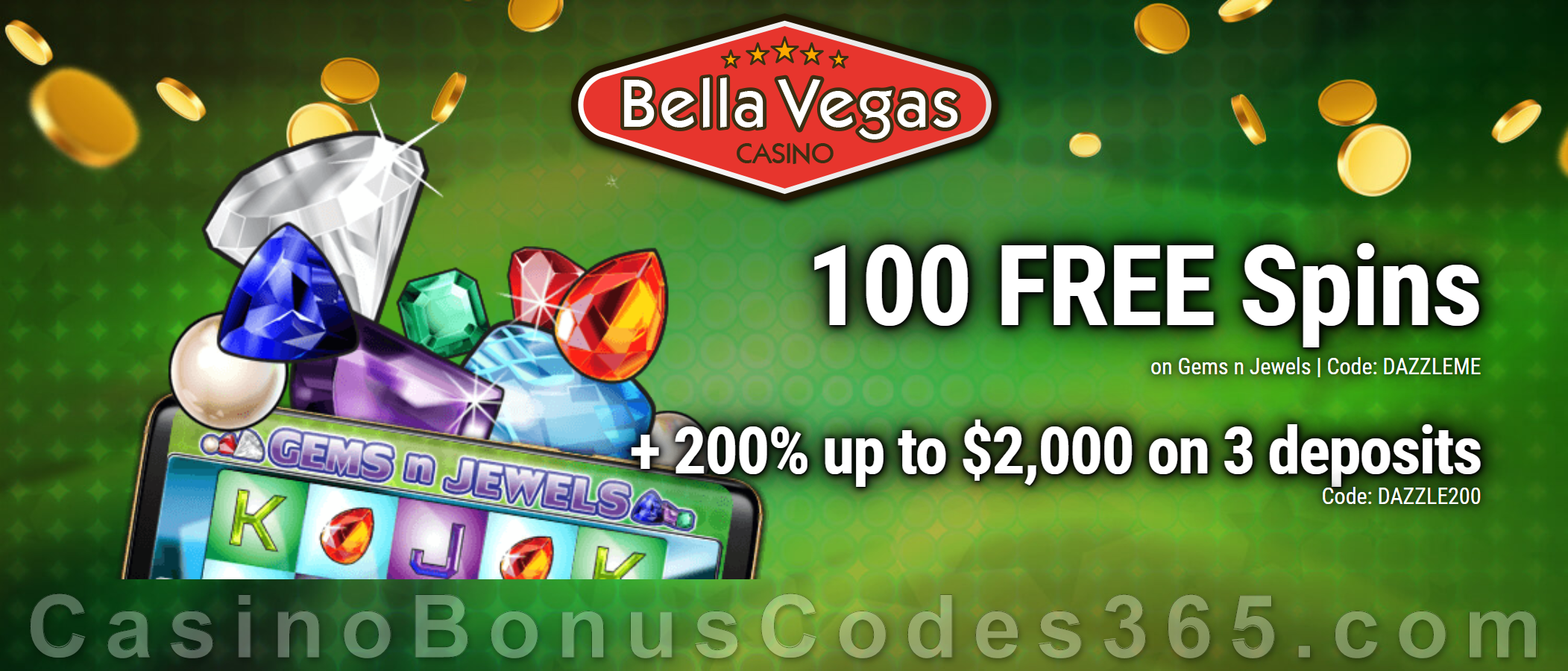 Bella Vegas No Deposit Bonus Codes 2020